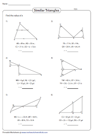 Determine whether the two triangles given below are similar. Algebra In Similar Triangles Solve For X Type 2 Similar Triangles Triangle Worksheet Solving Algebraic Expressions