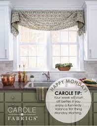 Pin By Shelley Bashaw On We Are Carole Fabrics Kitchen Window Valances Kitchen Window Treatments Valance Window Treatments
