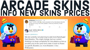Brawl stars fanart (skin design), ji un ki. New Ranks Arcade Skins Info No Super Rare Brawler In Future Skins Prices Brawl Stars News Youtube