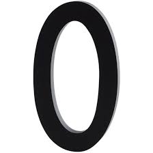 W · x · y · z. Design Letters Architect Numbers 50 Mm Aluminium 6 X 4 5 X 1 Cm Zahl 0