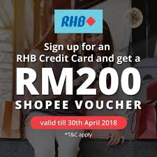 What are the features and benefits of rhb credit card? Sign Up For Rhb Credit Card For Free Rm200 Shopee Voucher Loopme Malaysia