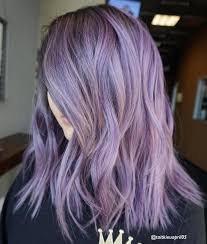 Medium Choppy Pastel Purple Hairstyle Pastel Purple Hair Purple Hair Lilac Hair