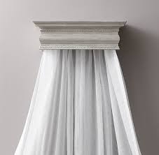 Patterned sheets or pillows also pair nicely with the minimalist look of. Vintage Grey Carved Wood Canopy Bed Crown