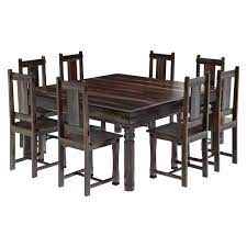 All the tops and drawer fronts are made of pine. Richmond Rustic Solid Wood Square Dining Room Table Chair Set