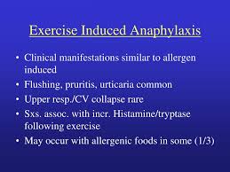 Image result for Exercise-Induced Anaphylaxis
