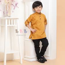 Kurta Baju Melayu For Kids Baju Melayu Baju Raya Kids
