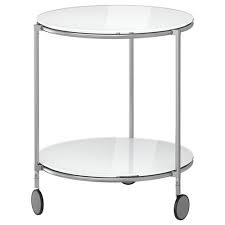 Strind Yan Sehpa Beyaz Nikel Kaplama 50 Cm Ikea Fikirleri Ikea Oturma Odalari