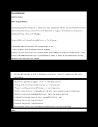 Including requirements, responsibilities, statistics 5,940 cash management officer jobs available on indeed.com. Planning Engineer Job Description Templates At Allbusinesstemplates Com