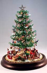 Beaded Miniature Christmas Tree Miniature Christmas Christmas Tree Beads Miniature Christmas Trees