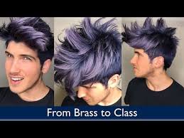In the new 'merman' trend, men are dyeing their hair and even their beards in bright shades of blue, green and purple to look like mysterious creatures of the deep. From Brass To Class Men Hair Color Mens Hair Colour Silver Hair Highlights