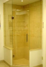 A custom half wall shower enclosure from glass doctor eliminates the hassle of maintaining shower curtains, which often collect moisture and mold. Frameless Neo Angled Shower Enclosures Glass To Ceiling Artistcraft Com