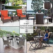 10 Best Outdoor Wicker Table And Chairs Wicker Table And Chairs Outdoor Wicker Outdoor Furniture Sets