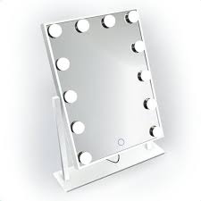 Dimmable Mini Hollywood Mirror Portable Led Vanity Makeup Mirror Table Top Plug In Led Vanity Makeup Mirror Hollywood Mirror