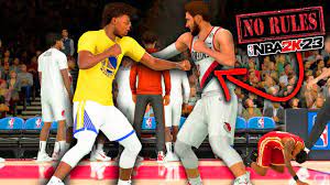 FIGHTING IN NBA 2K23.. NO RULES BASKETBALL IS INSANE! - YouTube