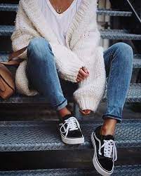 Vans Old Skool Skate Shoe Black Trendy Fall Outfits Winter Fashion Outfits Fall Fashion Outfits