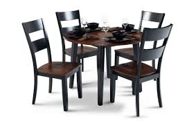 Made of wood, veneer and engineered wood. Blake Cherry Black 5 Piece Drop Leaf Set Bob S Discount Furniture
