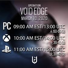 In other rainbow six siege news, ubisoft released rainbow six siege for game pass for android and xbox one on october 22. Rainbow Six Siege On Twitter Patch Sizes Pc Appox 60 69 Gb Xb1 Approx 39 43 Gb Ps4 Approx 38 42 Gb As Stated In The Patch Notes We Re Consolidating Data Files