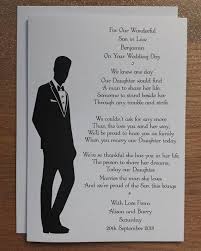 Handmade Personalised A5 To Son In Law On His Wedding Day Card Etsy Wedding Cards Mom Quotes From Daughter Wedding Poems
