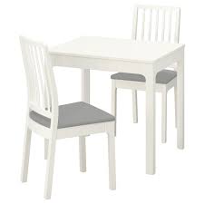 Ekedalen Table And 2 Chairs White Orrsta Light Gray Ikea Small Dining Table Ikea Dining Sets Chair