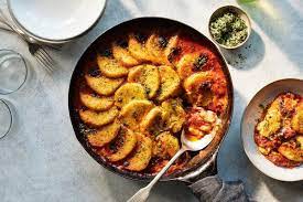 Cheesy Baked Polenta In Tomato Sauce Recipe Recipe In 2021 Polenta Baked Polenta Recipes