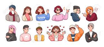 Chokotto anime kemono friends 3. Collection Of Portraits Of Cute Funny Anime Characters Expressing Royalty Free Cliparts Vectors And Stock Illustration Image 117297252