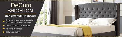 We did not find results for: Amazon Com Classic Brands Brighton Upholstered Platform Bed Headboard And Metal Frame With Wood Slat Support Queen Linen Home Kitchen