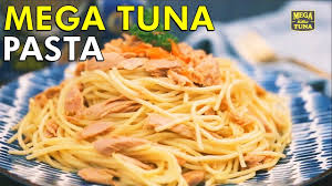 Distribute pasta amongst 4 plates and top with sauce; Easy And Quick Mega Tuna Pasta Mega Mover Recipe Youtube