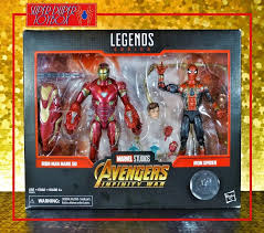 The first iron man suit, the mark i was created from jericho missile parts while tony stark was being held captive in a cave in afghanistan. Super Dupertoybox Marvel Legends Avengers Infinity War Iron Man Mark 50 Iron Spider 2pk