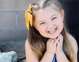 White & Pink Flower Sailor Bow, Girls Hair Bows, Baby Bows, Baby Headbands,  Handmade Bows