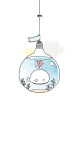 You can also add some shadow effects. Light Bulb Aquarium White Whale Inside Red Heart Over It Cute Animal Drawings Colored Drawing Easydrawing Cool Drawings Easy Drawings Cool Easy Drawings