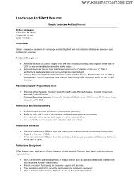 Sample Of Landscape Architect Resume Architect Resume Architect Resume Sample Resume
