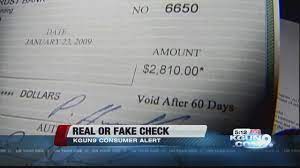 How To Tell The Difference Between Real And Fake Checks - Youtube