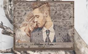No remakes will be done of this book. Handmade Personalised Vintage Style Wedding Guest Book Signature Frame Sign Wedding Supplies Home Garden