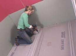 Uncoupling tile membrane, installed between the subfloor and the tile, adds waterproofing and breaks the bond between the subfloor and the tile, preventing tile cracking. How To Lay A Subfloor How Tos Diy