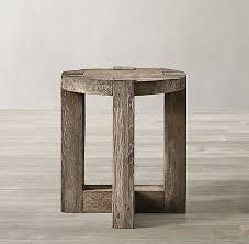 Crz For Library Fireplace Between Oviedo Chairs Reclaimed Rustic Oak Round Side Table In 2020 Side Table Rustic Side Table Round Side Table