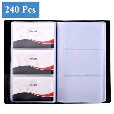 Moo business cards are the best cards a business (or human) can get: Business Card Book Holder 240 Cards Pu Leather Business Name Card Organizer Credit Namecard Holder Organizer For Office Journal Buy Online In Saint Vincent And The Grenadines At Saintvincent Desertcart Com Productid 126282834