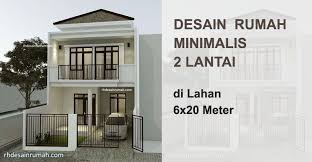 Denah rumah minimalis lebar 6 meter, info penting! Desain Rumah 6x20 Meter 2 Lantai Minimalis Contoh Gambar Denah