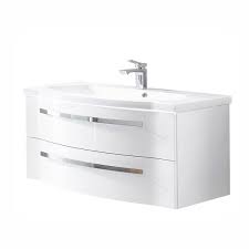 Unsere modernen waschtische in verschiedenen formen, farben und größen verleihen ihrem badezimmer einen eleganten look. Grosser Waschtisch Mit 2 Schuben Fes 4005 66 Hochglanz Lack Polarweiss