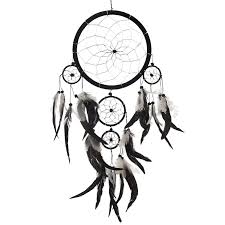 Black And White Dream Catcher Pictures Dream Catcher Handmade Traditional Black White Silver 8 Diameter 22 Long Dream Catcher White Dream Catcher Dream Catcher Drawing