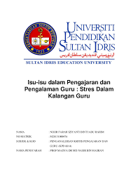 Antara beban tugas guru yang lain ialah, mengutip yuran tambahan, menyediakan laporan kantin 3.0 punca beban tugas guru. Pdf Isu Isu Dalam Pengajaran Dan Pengalaman Guru Stres Dalam Kalangan Guru Farah Iziyanti Academia Edu