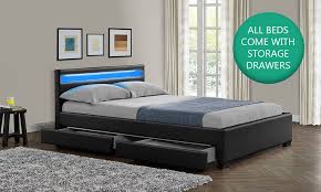 We did not find results for: Double King Size Bed Frame With 4 Drawers Storage Led Headboard Black Mattress Ebay