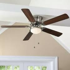 The best overall ceiling fan lighting kit certainly should be one of the most versatile. Hugger 52 In Low Profile Led Indoor Brushed Nickel Ceiling Fan With Light Kit Ceiling Fans