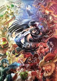 Bayonetta S Official Smash Art Is Absolutely Stunning Smash Bros Nintendo Super Smash Bros Bayonetta