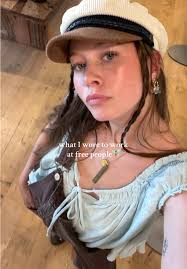 Lady That Wears Only Overalls Working Outsie