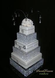 Bling Wedding Cake Square Wedding Cakes Bling Wedding Cakes Square Wedding Cakes Wedding Cake Stands