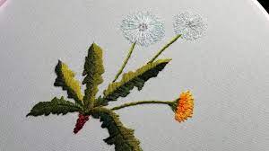 Flower Embroidery Dandelions Cvetochnaya Vyshivka Oduvanchiki Embroidery Flowers Embroidery Art Brazilian Embroidery