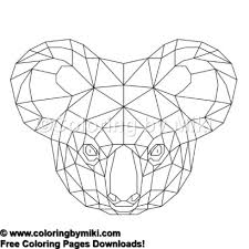 There are so many animal coloring pages here, that the more you print, the bigger your animal coloring book will be. Geometric Animals Koala Coloring Page 883 Coloring By Miki