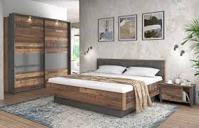 Das bett ist das herzstück unserer schlafoase. Schlafzimmer Set Clif Binou 220 Optik Old Wood Vintage Von Forte