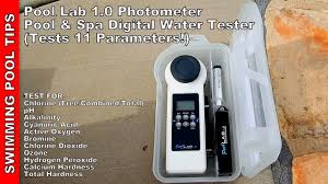 Pool Lab 1 0 Photometer Pool Spa Digital Water Tester Tests 11 Parameters Youtube