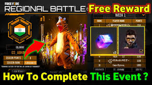 Free fire is ultimate pvp survival shooter game like fortnite battle royale. How To Complete Regional Battle Event In Garena Free Fire Regional Battle Event Full Details Ag Youtube